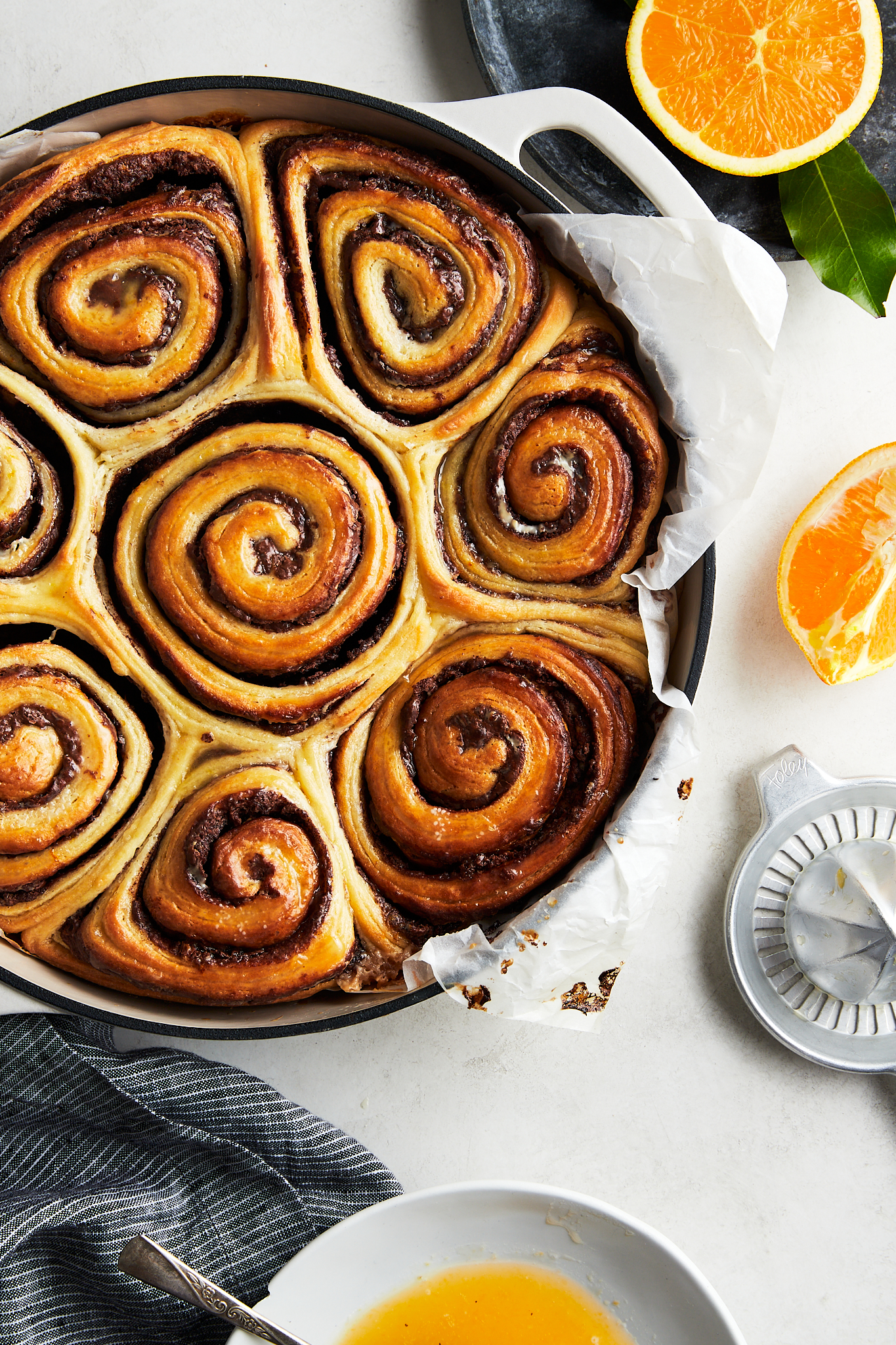 Chocolate Hazelnut Orange Buns