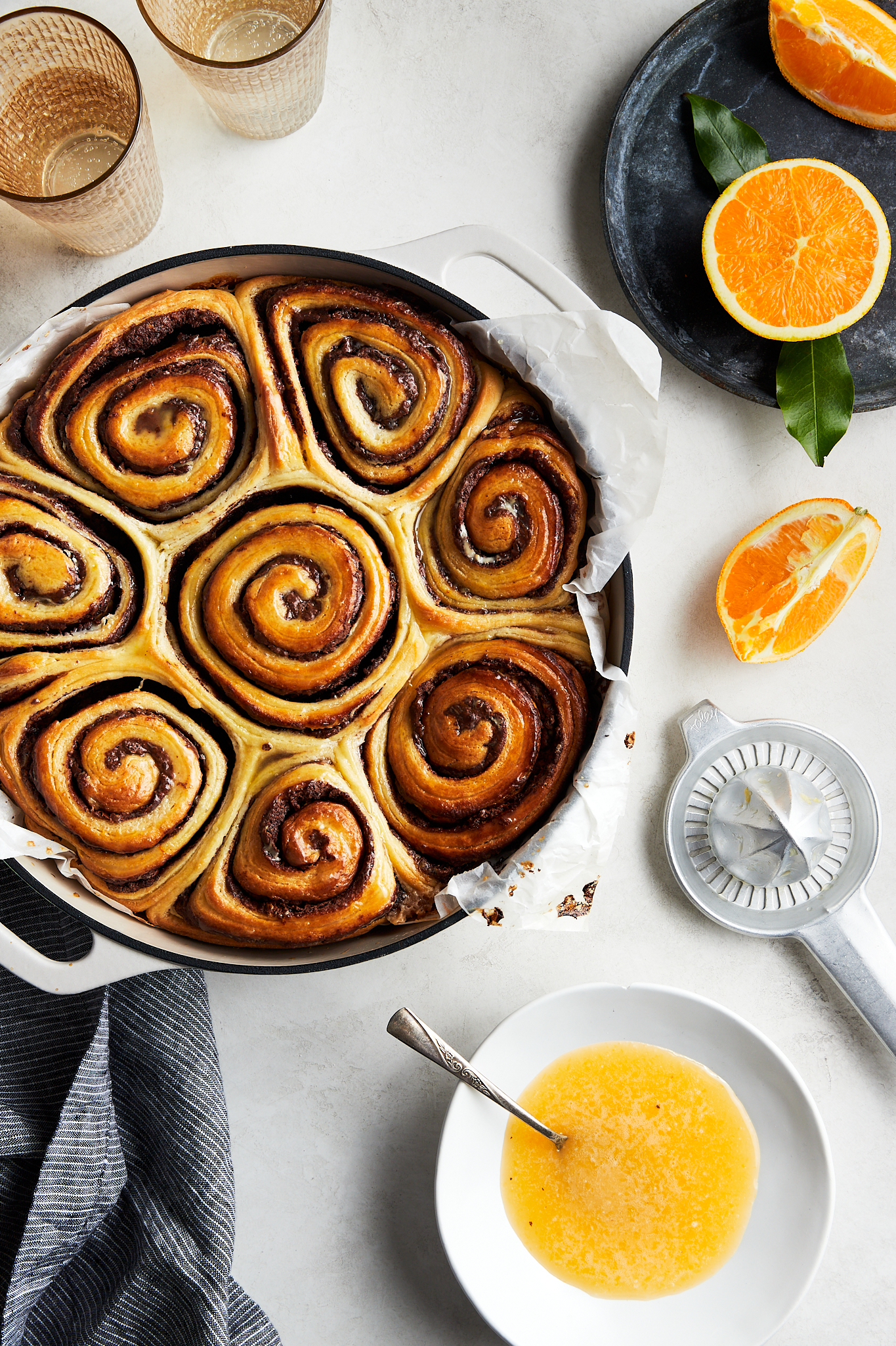 Chocolate Hazelnut Orange Buns